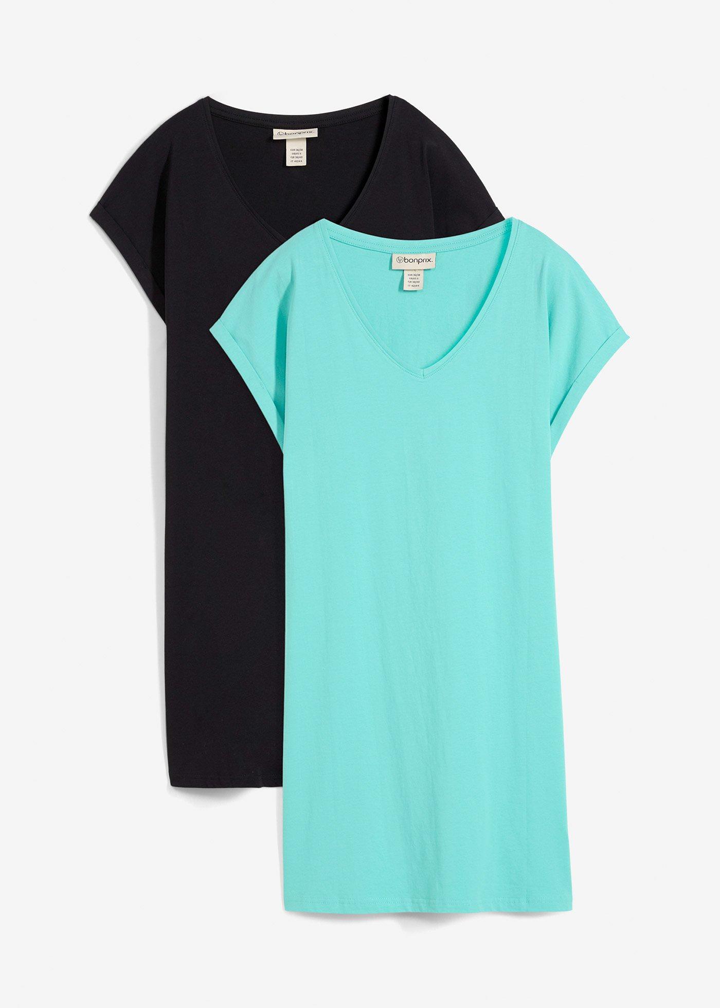 Shirtkleid aus reiner Bio-Baumwolle (2er Pack)