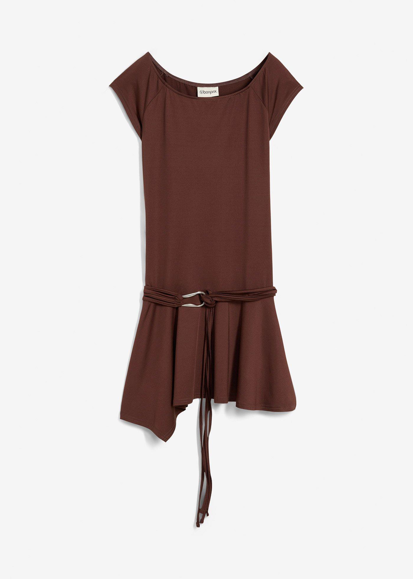 Shirtkleid mit Gürteldetail