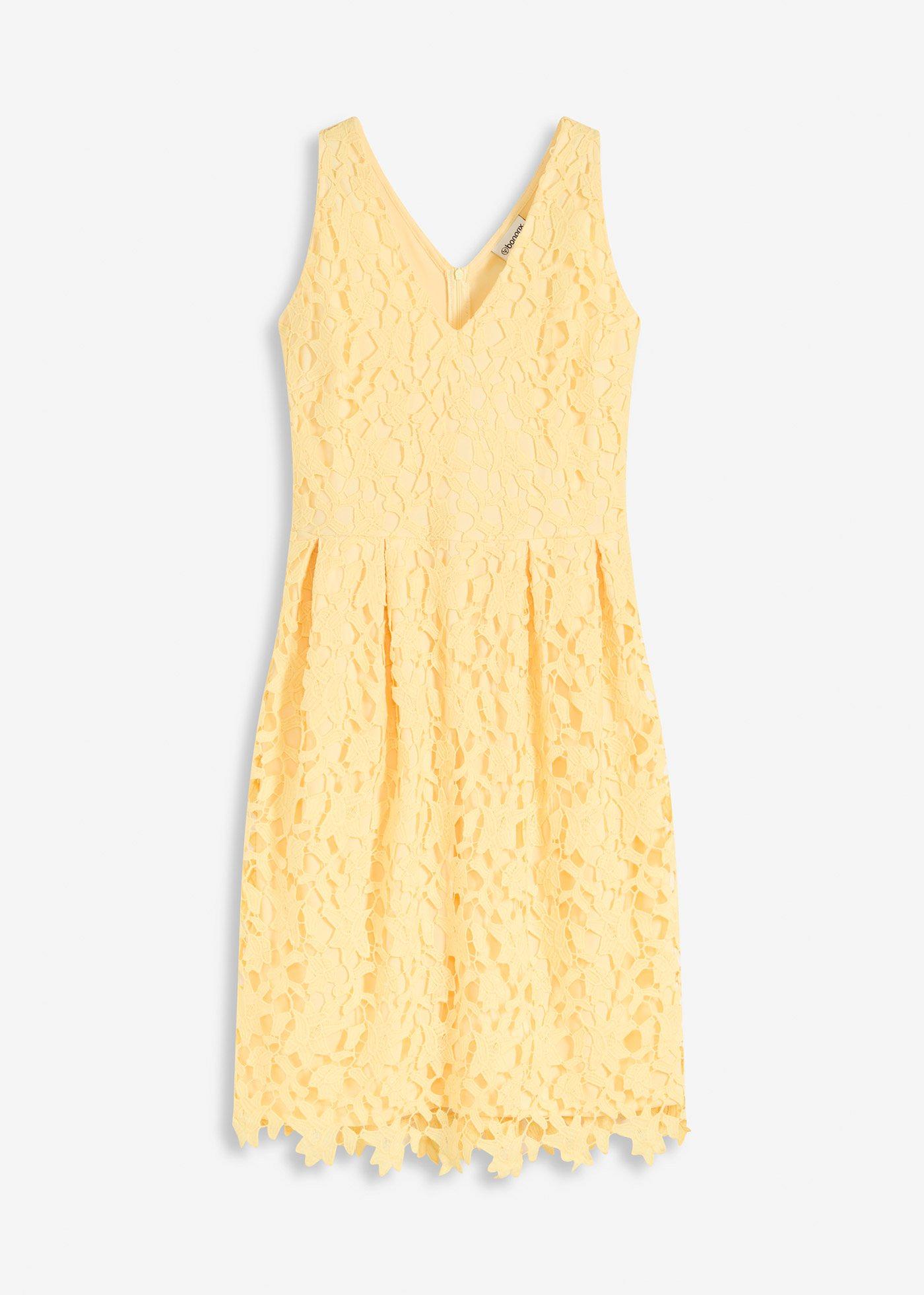 Spitzenkleid mit Häkeleinsatz