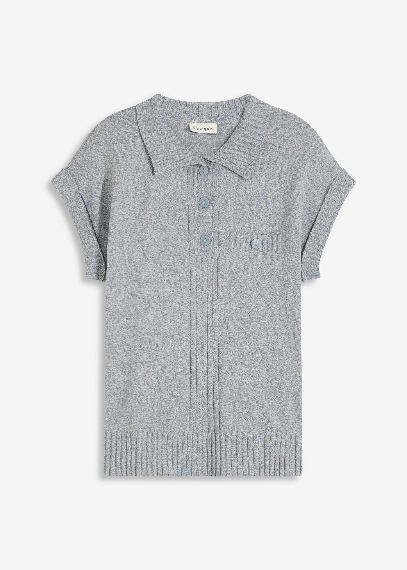 Polo-Pullover mit Baumwolle