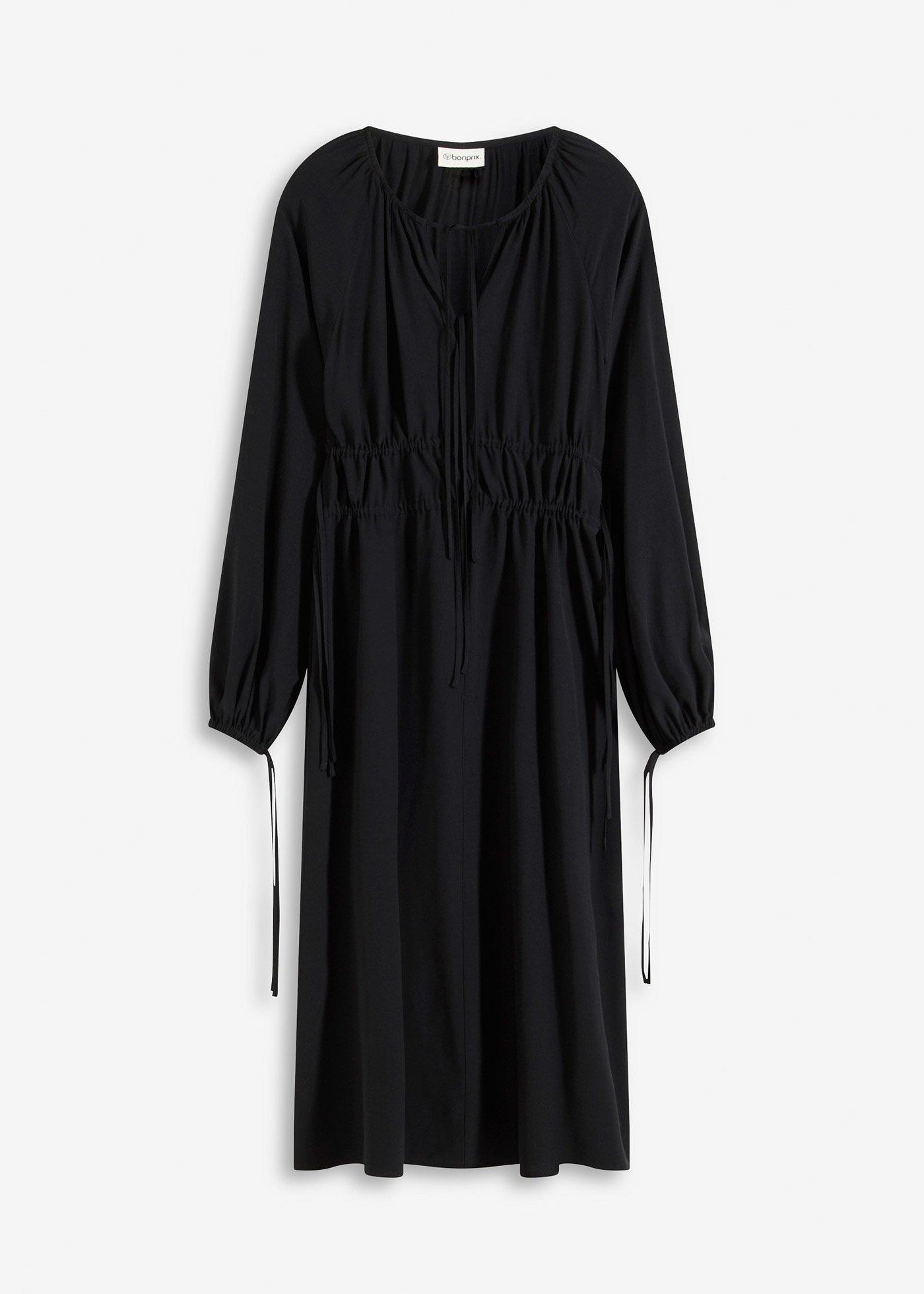 Tunika-Kleid aus fließendem Viskose-Mix