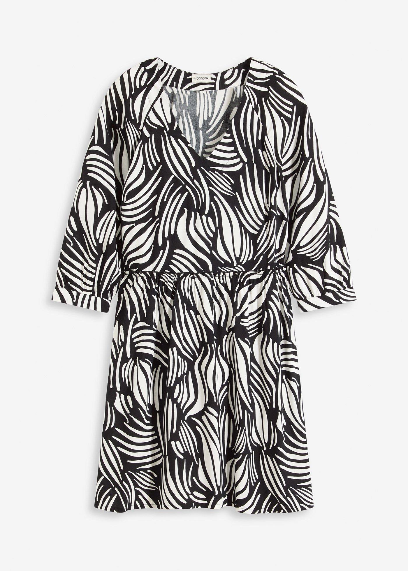 Tunika-Kleid aus fließender Viskose