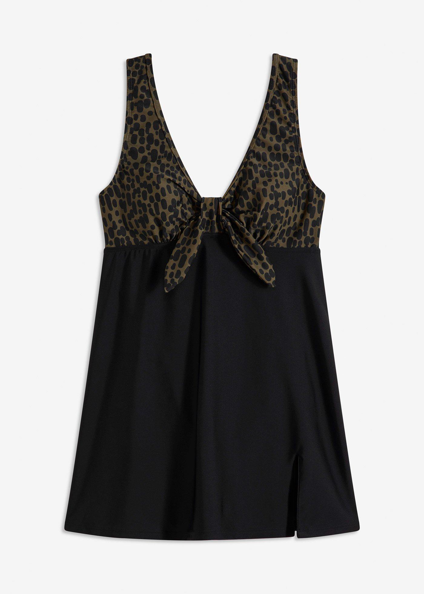 Badekleid mit breiten Trägern