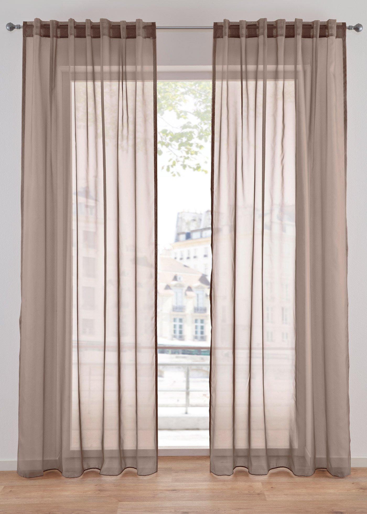 Gardine aus leichtem Voile (1er Pack)