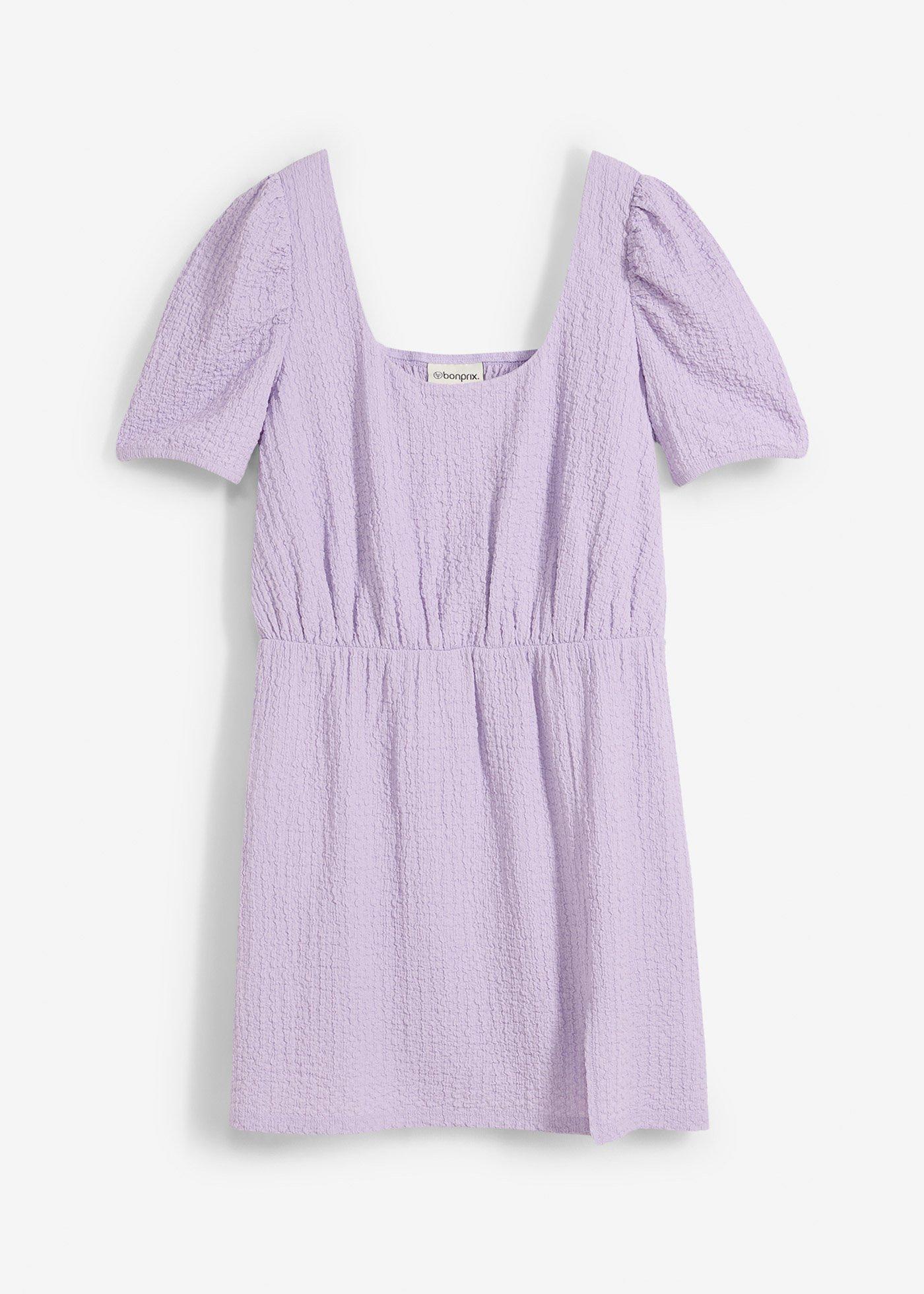 Shirtkleid aus strukturiertem Crêpe