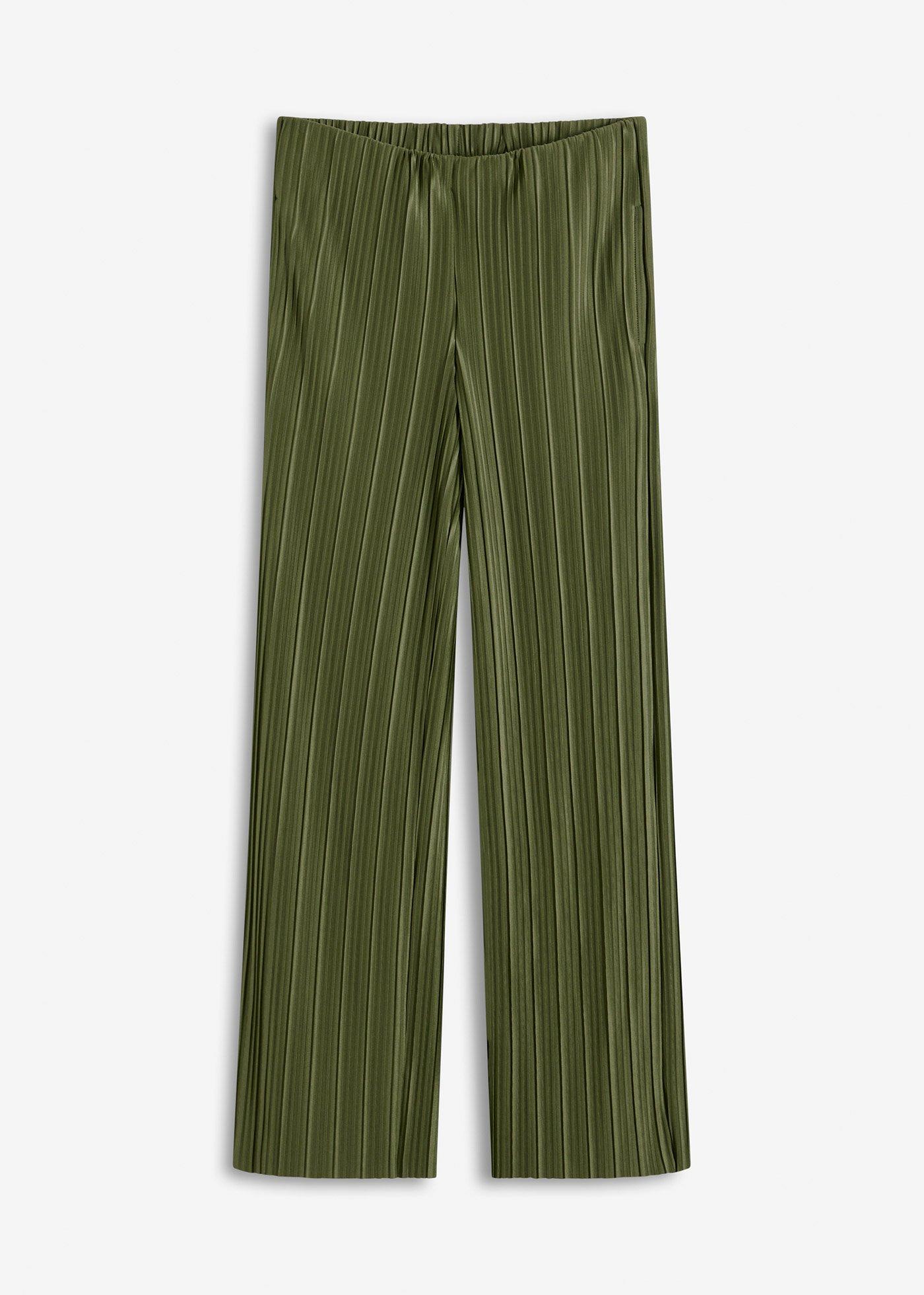 Jersey-Hose mit Plissee
