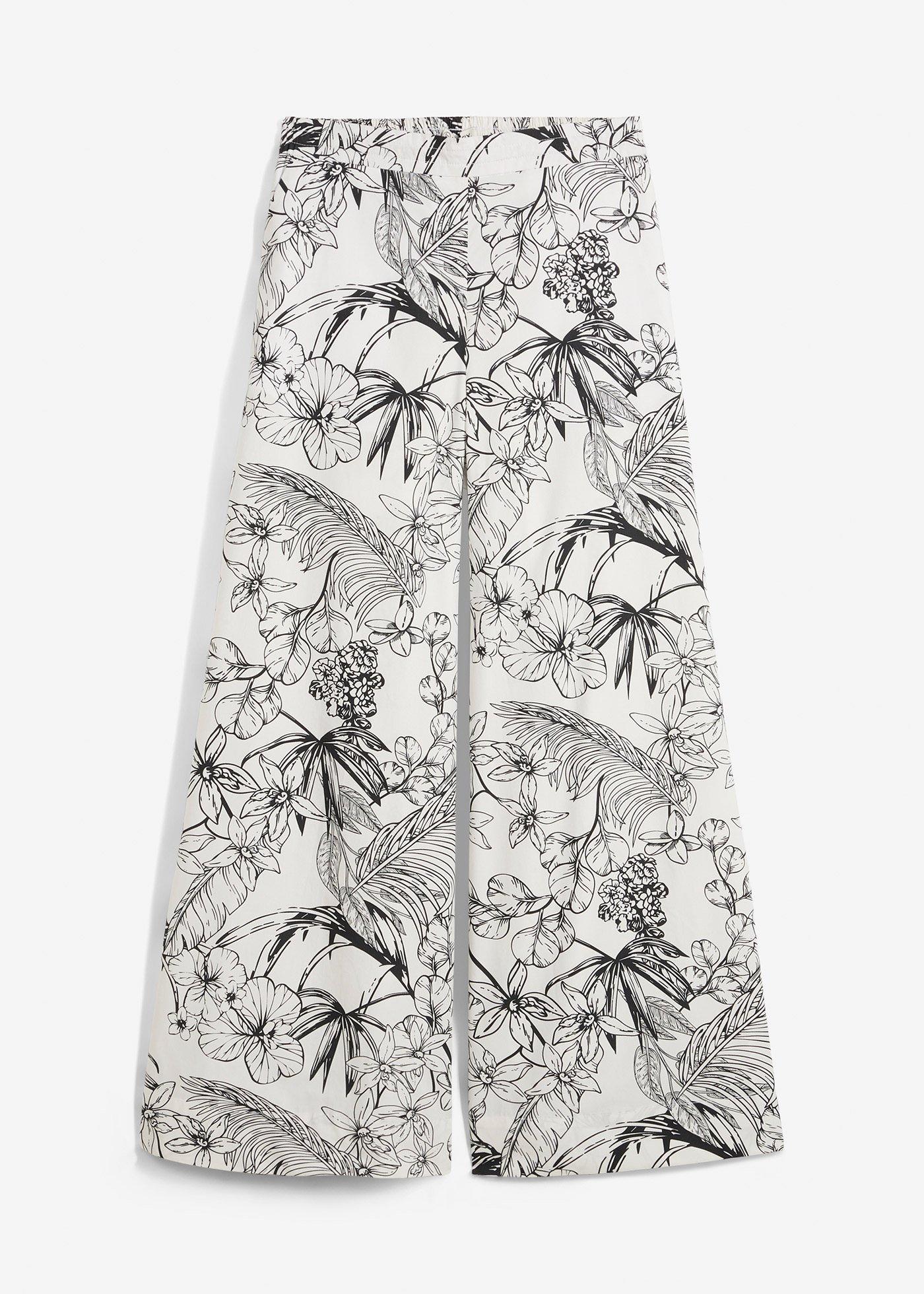 Marlenehose aus reiner Baumwolle