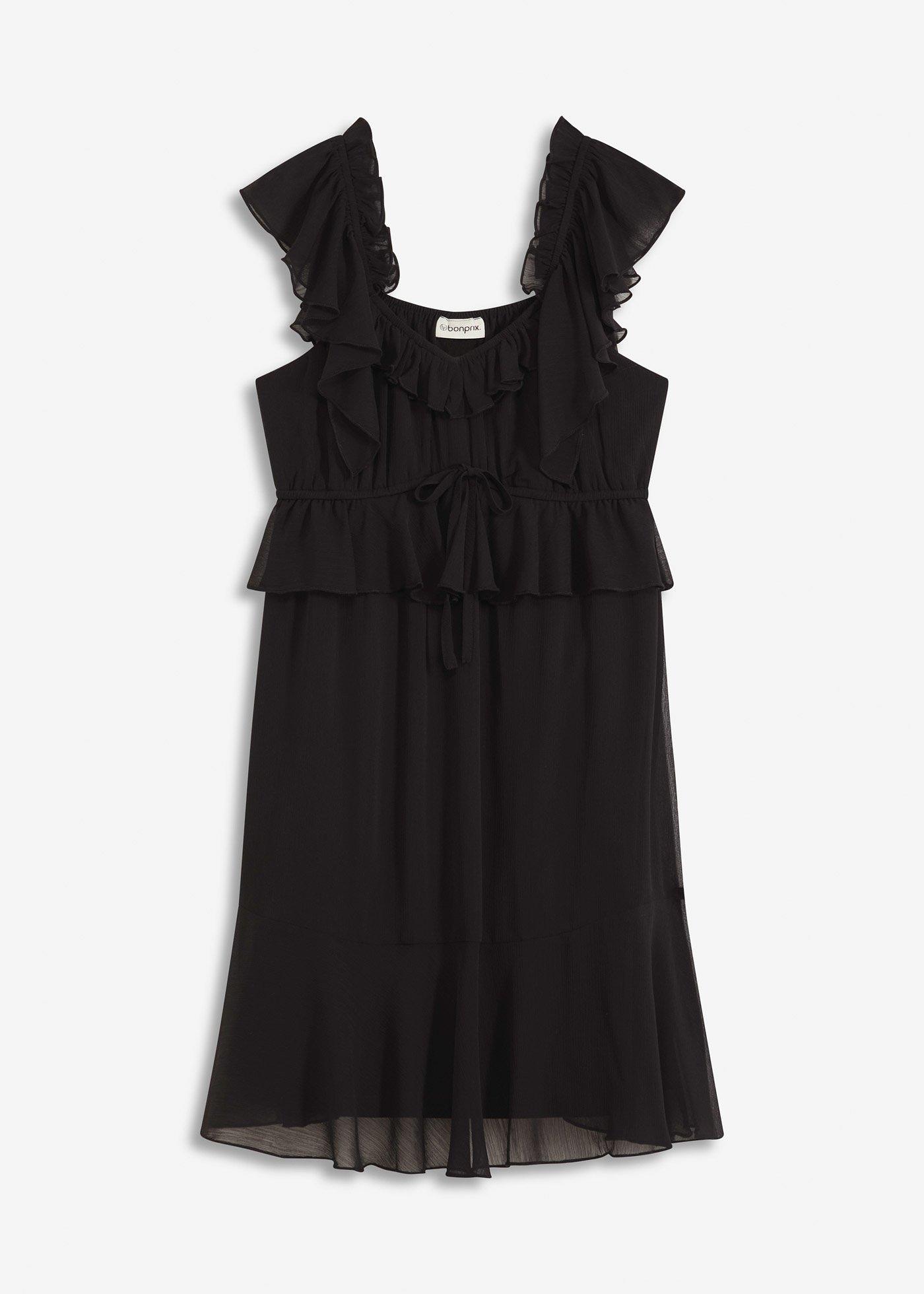 Chiffonkleid in A-Linie
