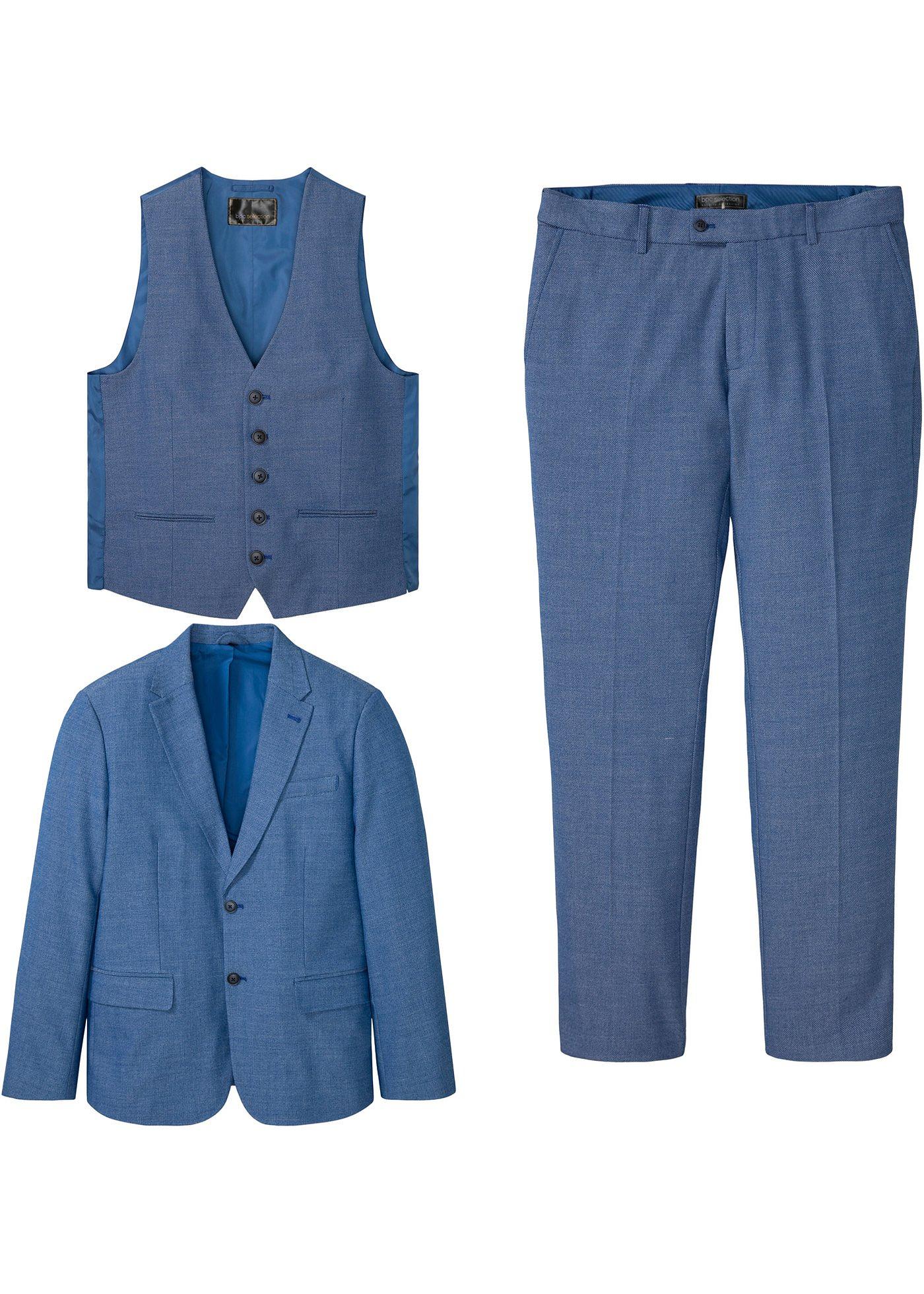 Anzug mit Weste (3-tlg.Set), Regular Fit