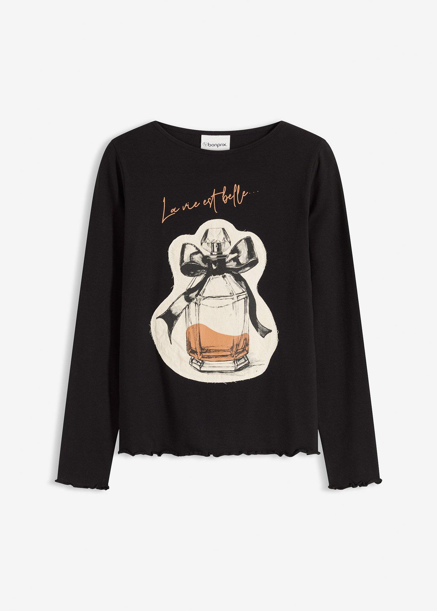 Langarmshirt aus Baumwollstretch