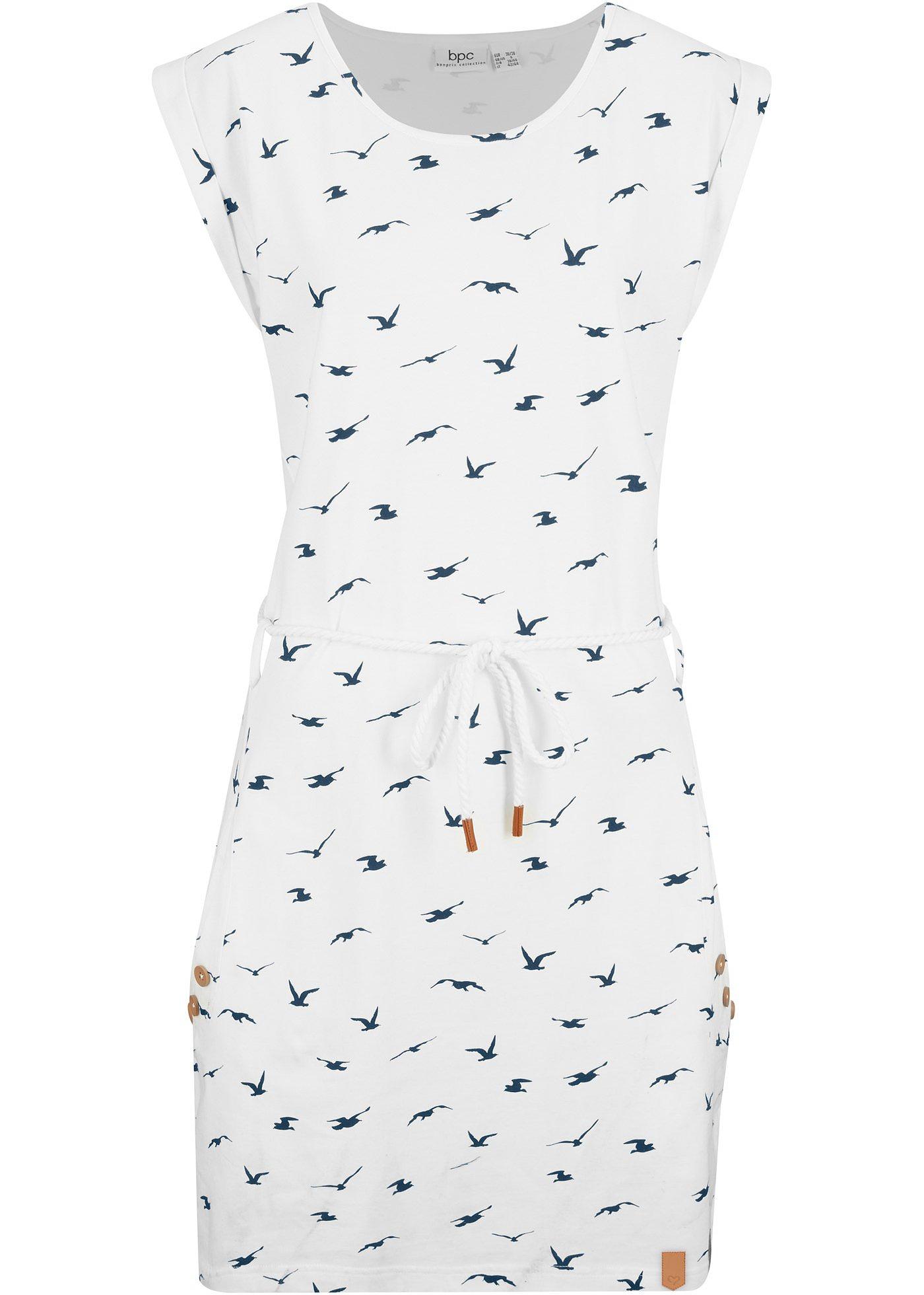 Shirtkleid mit Flügelärmeln und Druck