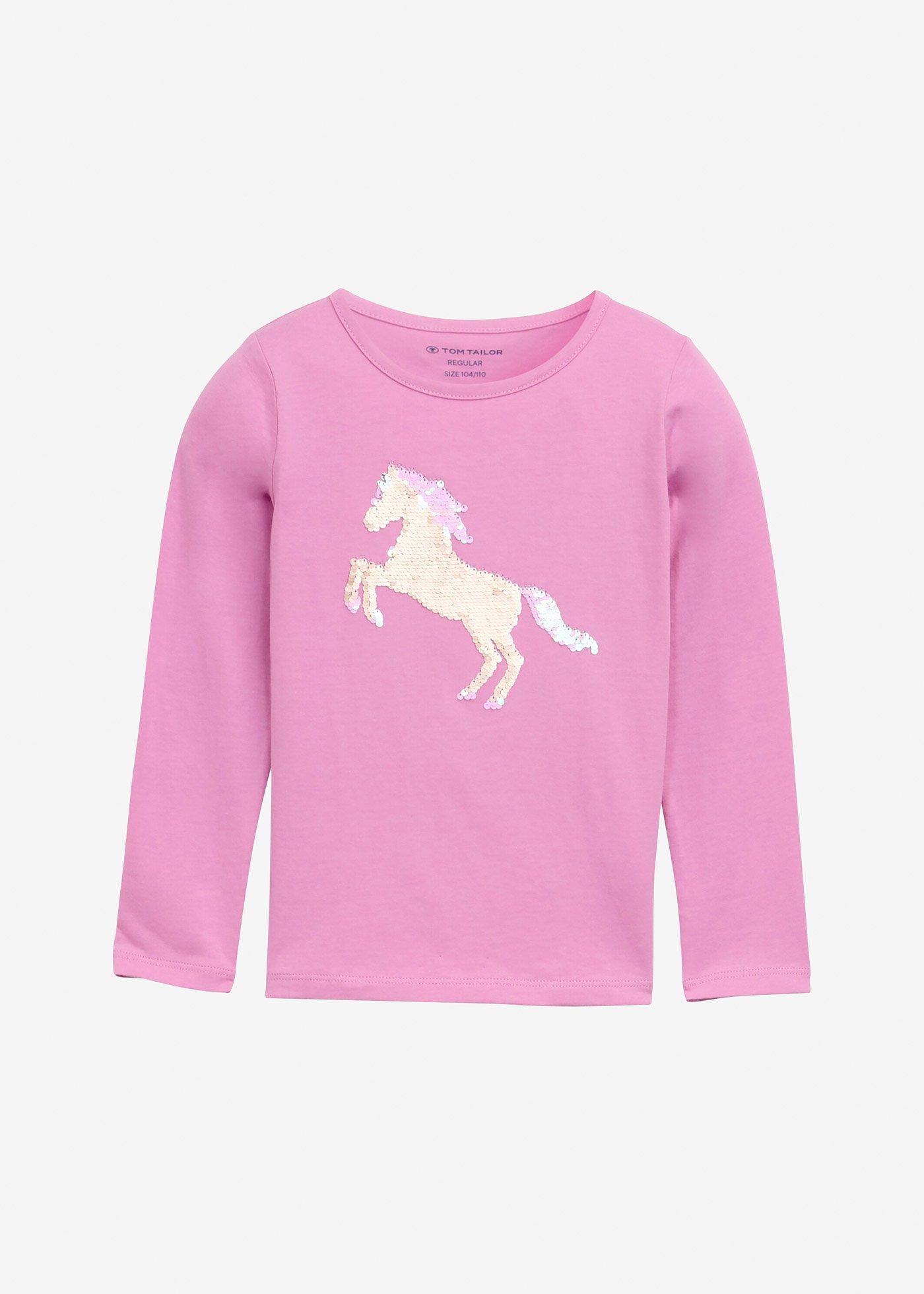 Tom Tailor Langarmshirt aus reiner Baumwolle