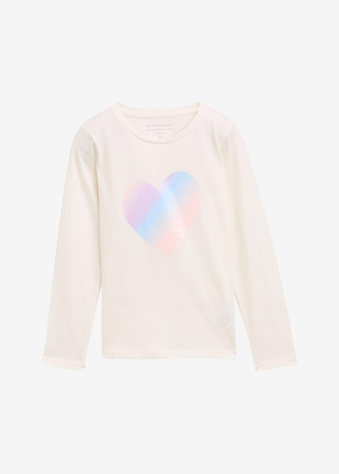 Tom Tailor Langarmshirt aus reiner Baumwolle