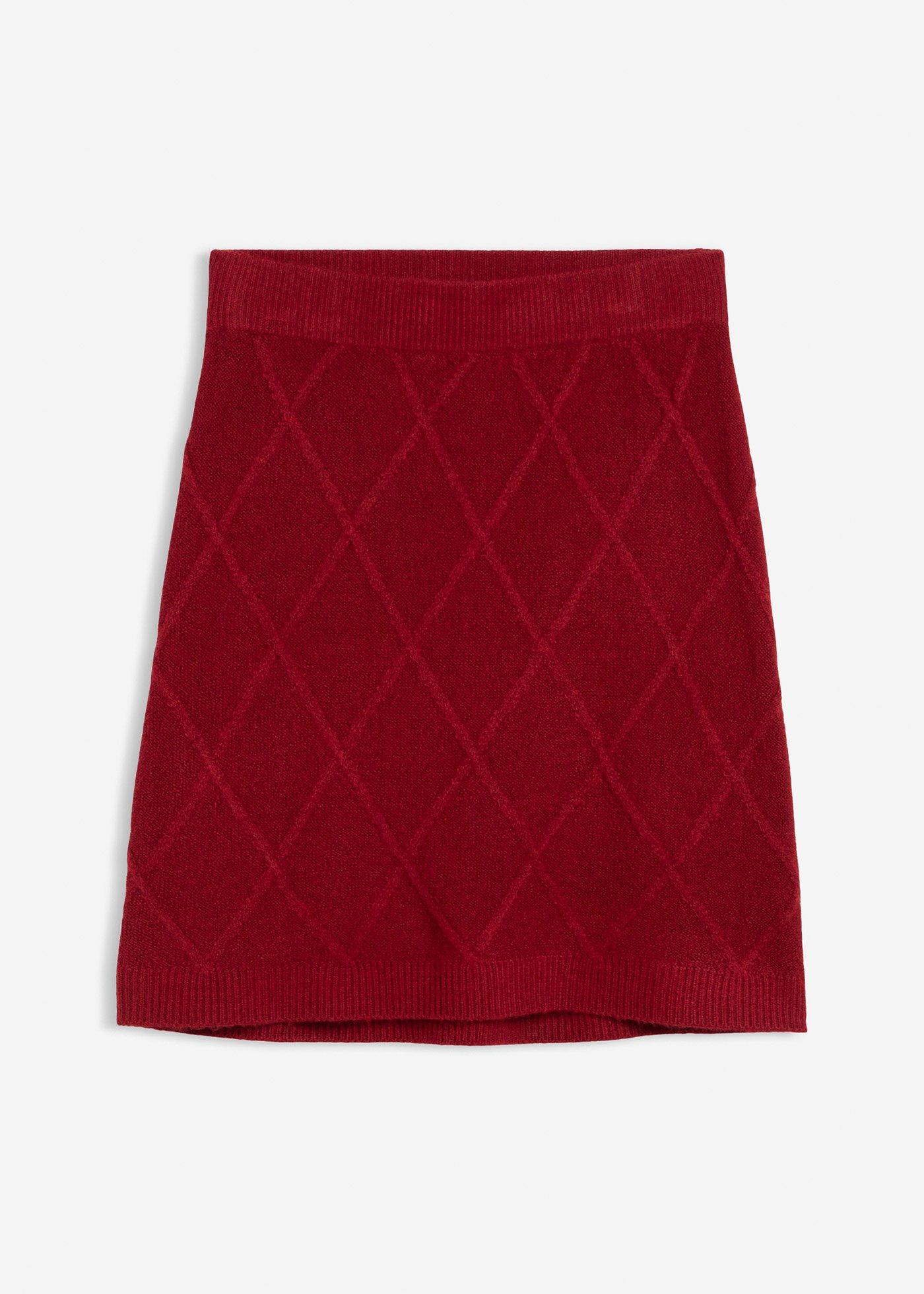 Strickrock aus Zopfstrick