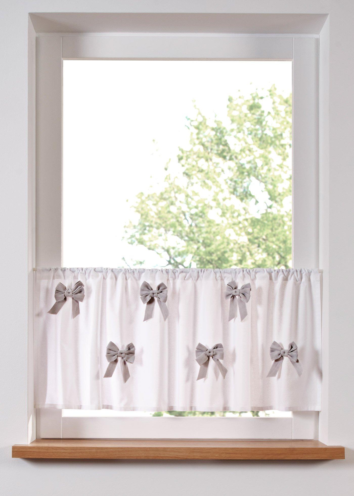 Scheibengardine aus reiner Bio Baumwolle