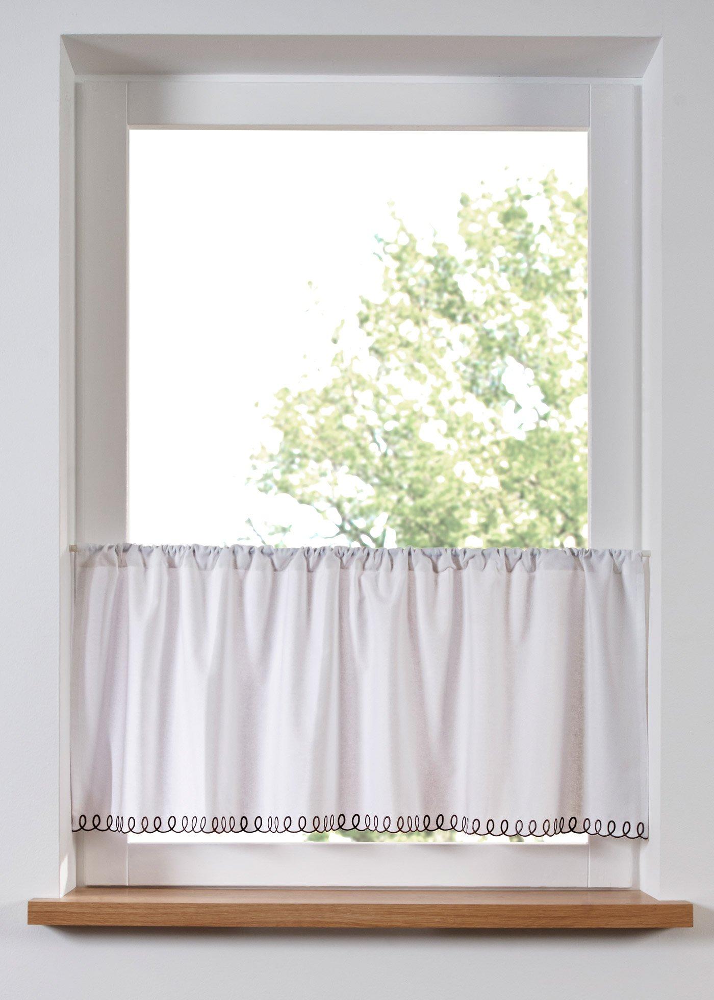 Scheibengardine aus Bio Baumwolle