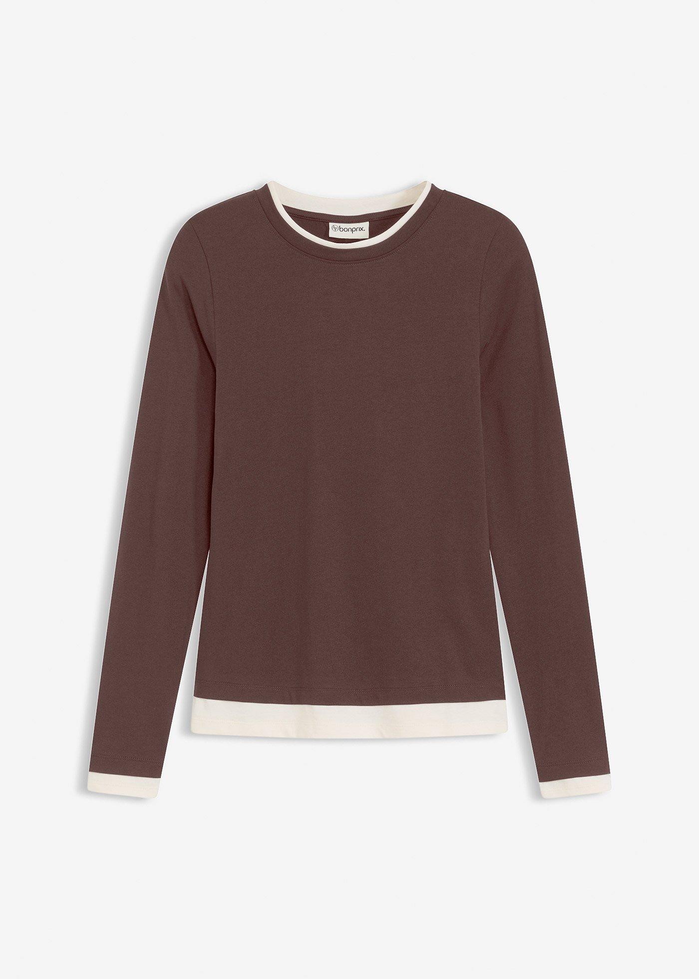 Langarmshirt aus Baumwollmix