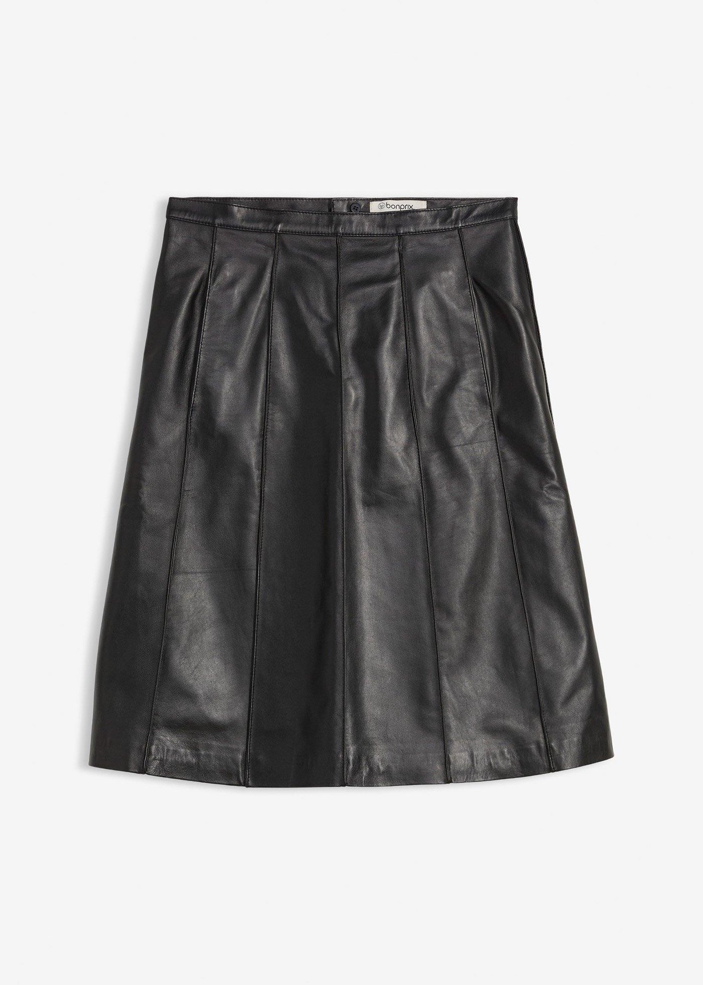 Ausgestellter Lederrock  aus Lammnappa