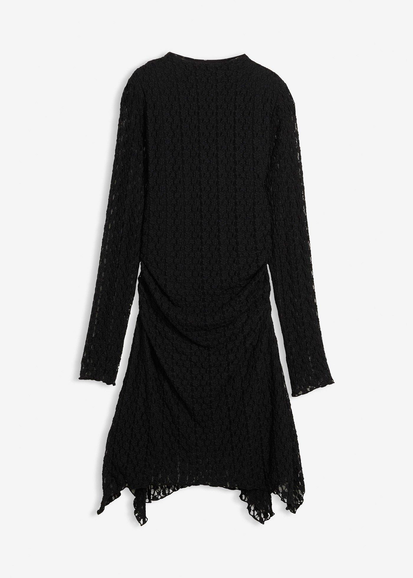 Spitzenkleid mit Zipfelsaum