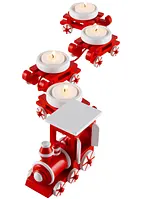 Teelichthalter in Weihnachtszug-Design (5-tlg.Set), bonprix