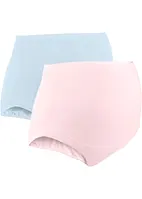 Überbauchslip mit Bio-Baumwolle (2er Pack), bonprix