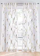 Transparente Gardine mit Glanz Druck (1er Pack), bonprix