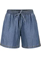 Leichte Denim Shorts mit Leinen und Bequembund, bonprix