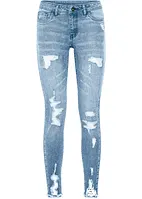 Super Skinny-Jeans verkürzt mit Destroy, bonprix