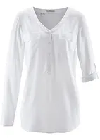 Blouse à col V et manches longues, bonprix