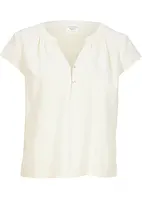 Kurzgeschnittene Bluse mit Leinen und Seitenschlitzen, bonprix