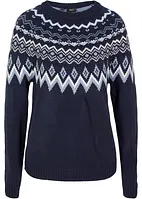 Hochgeschlossener Norweger-Pullover, bonprix