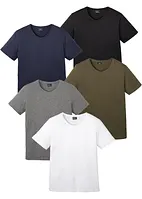 T-Shirt mit V-Ausschnitt (5er Pack), bonprix