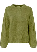 Pullover aus flauschigem Federgarn, bonprix