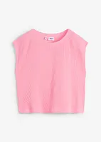 T-shirt boxy en jersey de coton gaufré, bpc bonprix collection