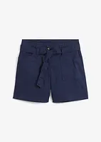 Twill-Shorts mit Bindegürtel, bpc bonprix collection