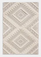 Tapis à longues mèches avec motif en relief, intérieur et extérieur, bonprix