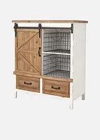 Armoire avec porte coulissante et 2 tiroirs, bonprix