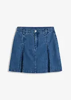 Mini-Jeansrock mit Falten, bonprix