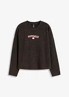 Bedrucktes Sweatshirt im Used Look, bonprix