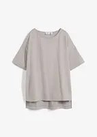 Oversize Baumwoll-T-Shirt mit Seitenschlitzen, bonprix