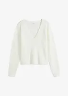 Kurzer Ajour-Pullover, bonprix