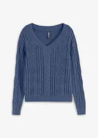 Strickpullover mit Cable Knit, bonprix