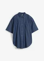 Chemise extensible et oversize en jean, demi-manches, bonprix