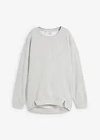 Oversize Sweatshirt mit kleinen Schlitzen am Saum, bonprix