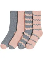 Lot de 4 paires de chaussettes douillettes, bonprix