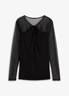 Langarmshirt mit Mesh, bonprix