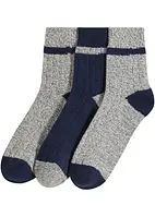 Weiche Halbsocken mit Rippstruktur (3er Pack), bonprix