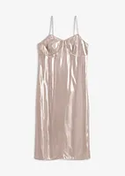 Robe à bretelles fines en satin, bonprix