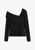 Shirt mit asymmetrischem Ausschnitt, bonprix