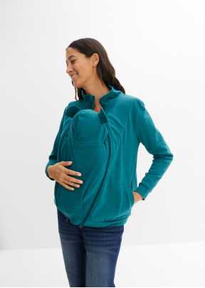Be Mama - Maternity & Baby wear - Veste imperméable 3 en 1 - Veste de  portage/pull - Veste de grossesse - Veste pour femme - En polaire  douillette 